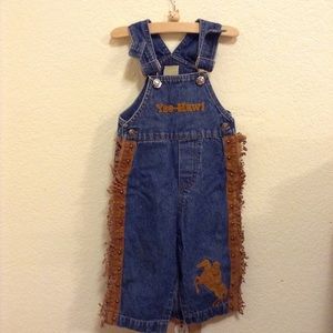 12-18 month jean overalls cowboy